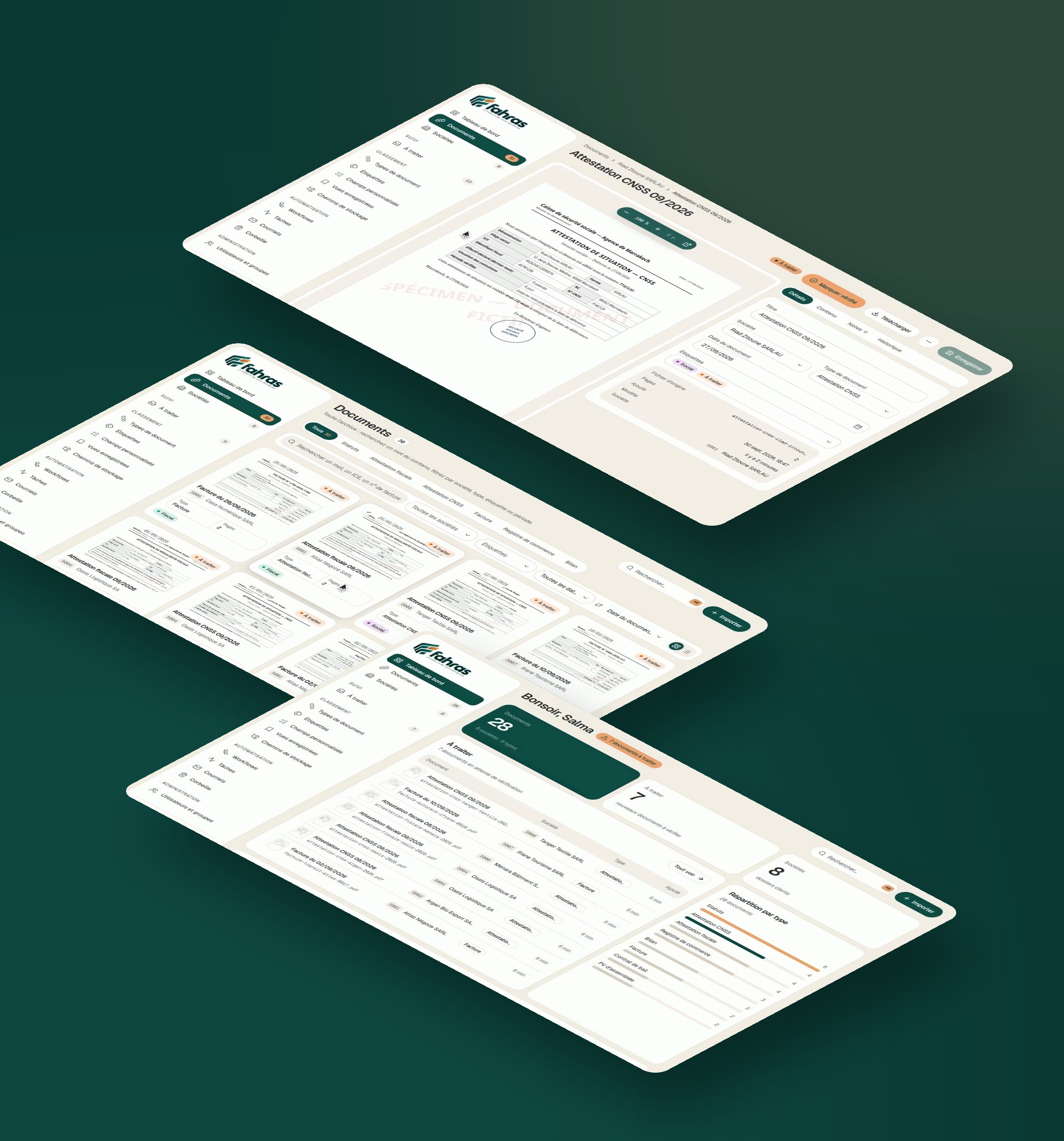 Fahras, logiciel de gestion documentaire pour cabinets comptables